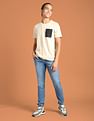 Flying Machine Mid Rise Stone Wash Joggers Jeans