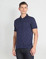 Arrow Sports Tropical Print Mercerized Polo Shirt
