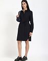 Tommy Hilfiger Cotton Spread Collar Sheath Dress