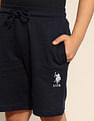 U.S. Polo Assn. Kids Boys Pure Cotton Mid Rise Shorts