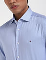 Tommy Hilfiger Blue Men's Shirt for Casual Elegance