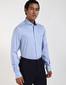 Tommy Hilfiger Blue Men's Shirt for Casual Elegance