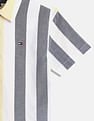 Tommy Hilfiger Kids Boys Striped Regular-Fit Cotton Shirt