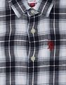 U.S. Polo Assn. Kids Boys Outdoor Check Cotton Shirt