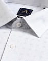 Arrow Manhattan Slim Fit Dobby All-Over Shirt