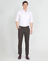 Arrow Hudson Tailored Fit Dobby Trousers