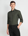 Arrow Newyork Micro Check Cotton Shirt
