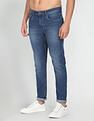 Flying Machine Mid Rise Slash Slim Tapered Fit Jeans