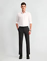 Arrow Slim Fit Flannel-Smart Flex Trousers