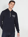 U.S. Polo Assn. Denim Co. Concealed Placket Solid Hooded Sweatshirt