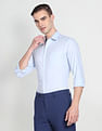 Arrow Cutaway Collar Windowpane Check Formal Shirt