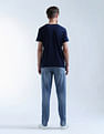 Flying Machine Slash Slim-Tapered Fit Stone Washed Jeans