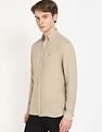 Tommy Hilfiger Solid Regular-Fit Linen Shirt