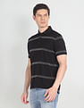 Arrow Mercerised Cotton Horizontal Stripe Polo Shirt