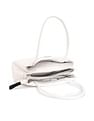Tommy Hilfiger Solid White Pu Shoulder Bag