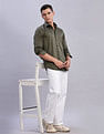 Tommy Hilfiger Printed Slim Fit Plain Woven Shirt