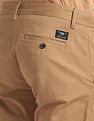 Flying Machine Michael Slim Tapered Fit Solid Trousers