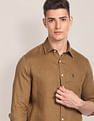 U.S. Polo Assn. Pure Linen Solid Shirt