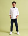 U.S. Polo Assn. Kids Boys Solid Sateen Shirt