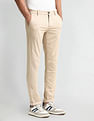 Arrow Sport Slim Fit Patterned Dobby Trousers