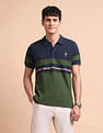 U.S. Polo Assn. Colourblocked Slim Fit Polo Shirt