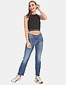 Calvin Klein Women Black Solid Crop Tank Top