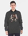 U.S. Polo Assn. Denim Co. Elbow Patch Brand Pattern Lambswool Sweater