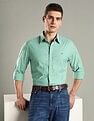 Tommy Hilfiger Striped Regular Fit Cotton Shirt