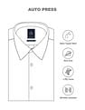 Arrow Solid Auto Press Formal Shirt