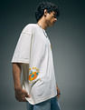 Flying Machine Graphic Printed Oversized Fit T-Shirt