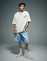 Flying Machine Graphic Printed Oversized Fit T-Shirt