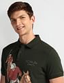 U.S. Polo Assn. Denim Co. Graphic Print Muscle Fit Polo Shirt