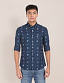 U.S. Polo Assn. Back Pleat Printed Casual Shirt