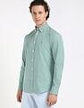 Tommy Hilfiger Checks Regular-Fit Poplin Woven Shirt
