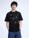 Flying Machine Graphic Printed Cotton Polo Shirts