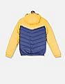 U.S. Polo Assn. Kids Hooded Colour Block Puffer Jacket