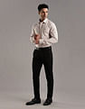 Tommy Hilfiger Striped Regular Fit Plain Woven Shirt