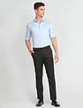 Arrow Tailored Regular Fit Twill Formal Trousers