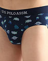 USPA Innerwear Elasticized Waist Solid OEB14 Briefs - Pack Of 3