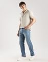 Calvin Klein Jeans Solid Regular-Fit Lyocell Polo T-Shirt