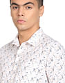 Flying Machine Abstract Print Pure Cotton Shirt