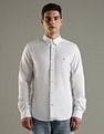 Tommy Hilfiger Solid Slim Fit Cotton Shirt