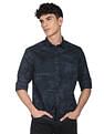 Flying Machine Twill Weave Camouflage Print Shirt