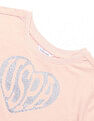 U.S. Polo Assn. Kids Girls Brand Printed Relaxed Fit T-Shirt