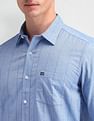Arrow Sport Manhattan Slim Fit Vertical Striped Shirt