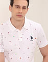 U.S. Polo Assn. Flag Print Polo Shirt