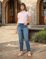 U.S. Polo Assn. Women High Rise Mom Fit Jeans