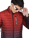 Flying Machine Ombre High Neck Quilted Jacket