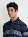 Arrow Horizontal Stripe Cotton Polo Shirt