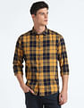 Flying Machine Plaid Check Pure Cotton Shirt